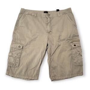 Buffalo David Bitton Multi Pocket Kaki Cargo Shorts - Men's Size 34